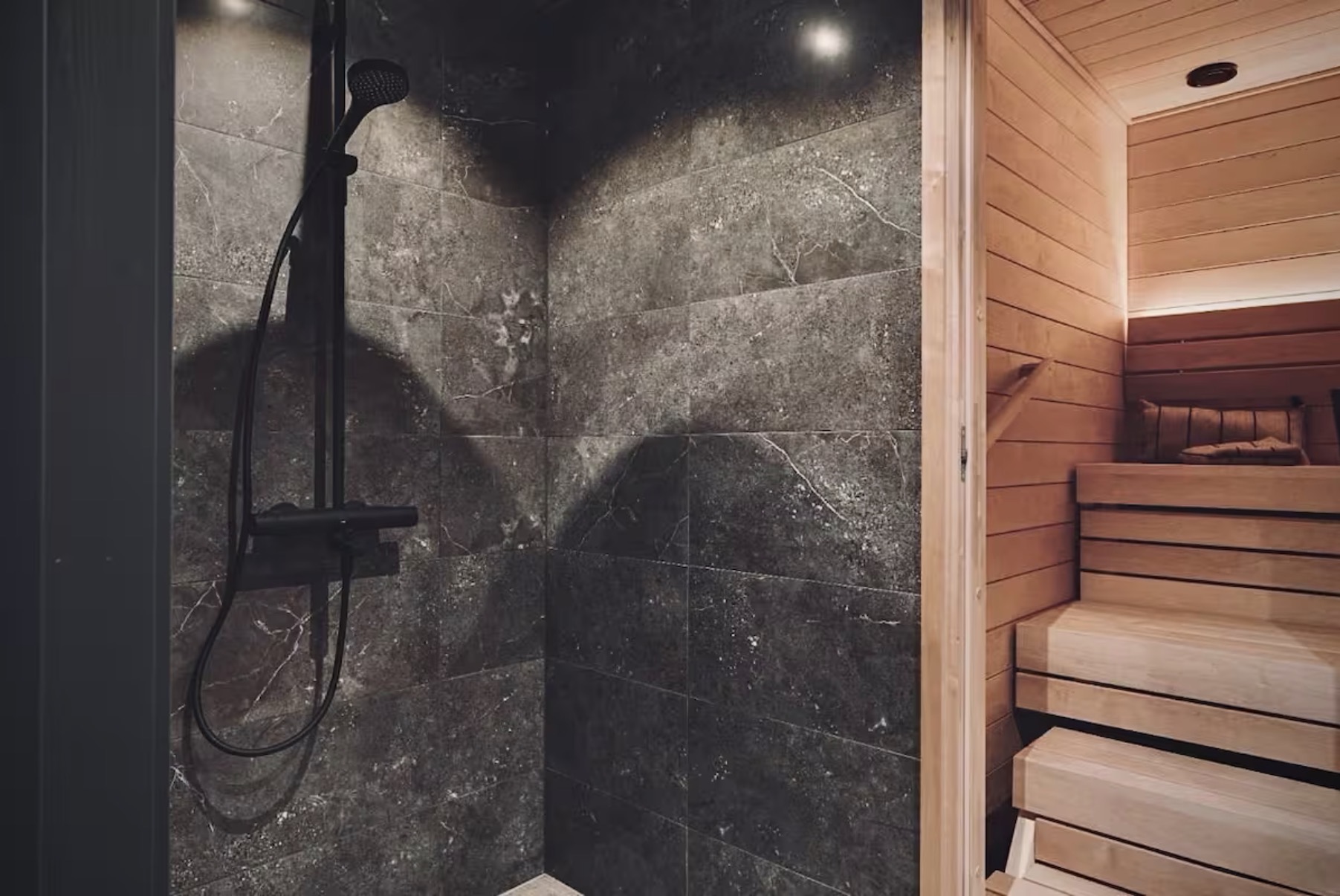Shower and sauna