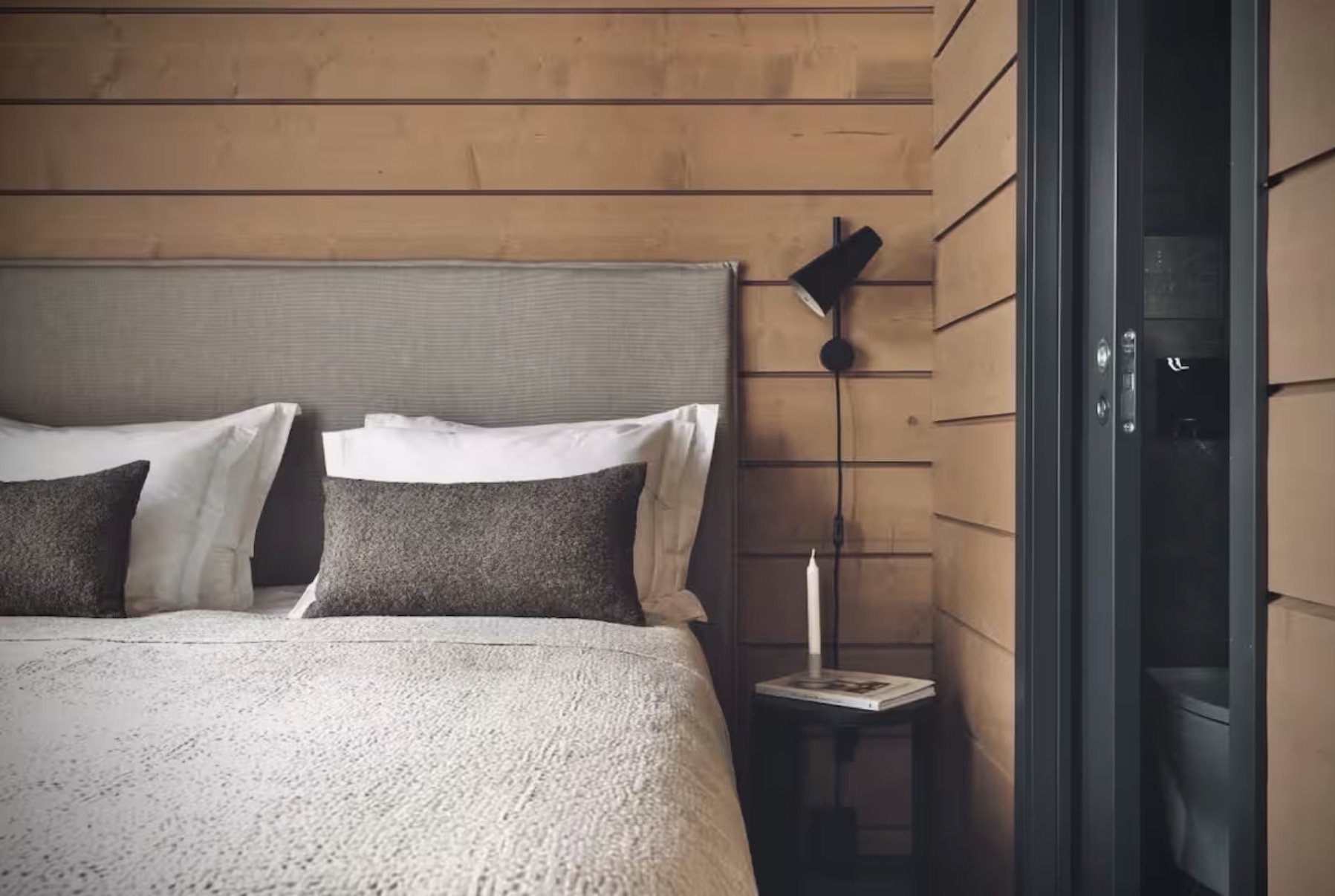 Bedroom and bathroom door